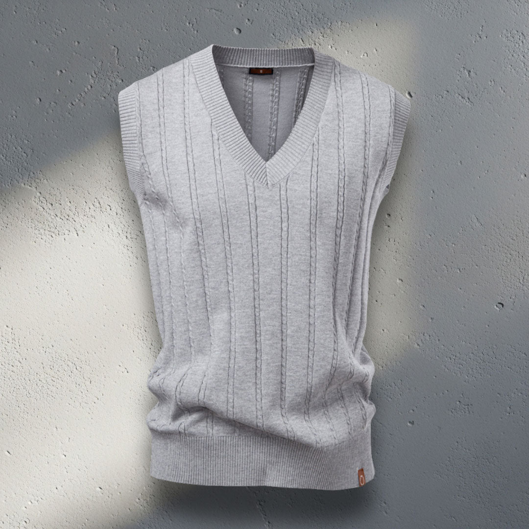 The Belmont Cable-Knit Vest