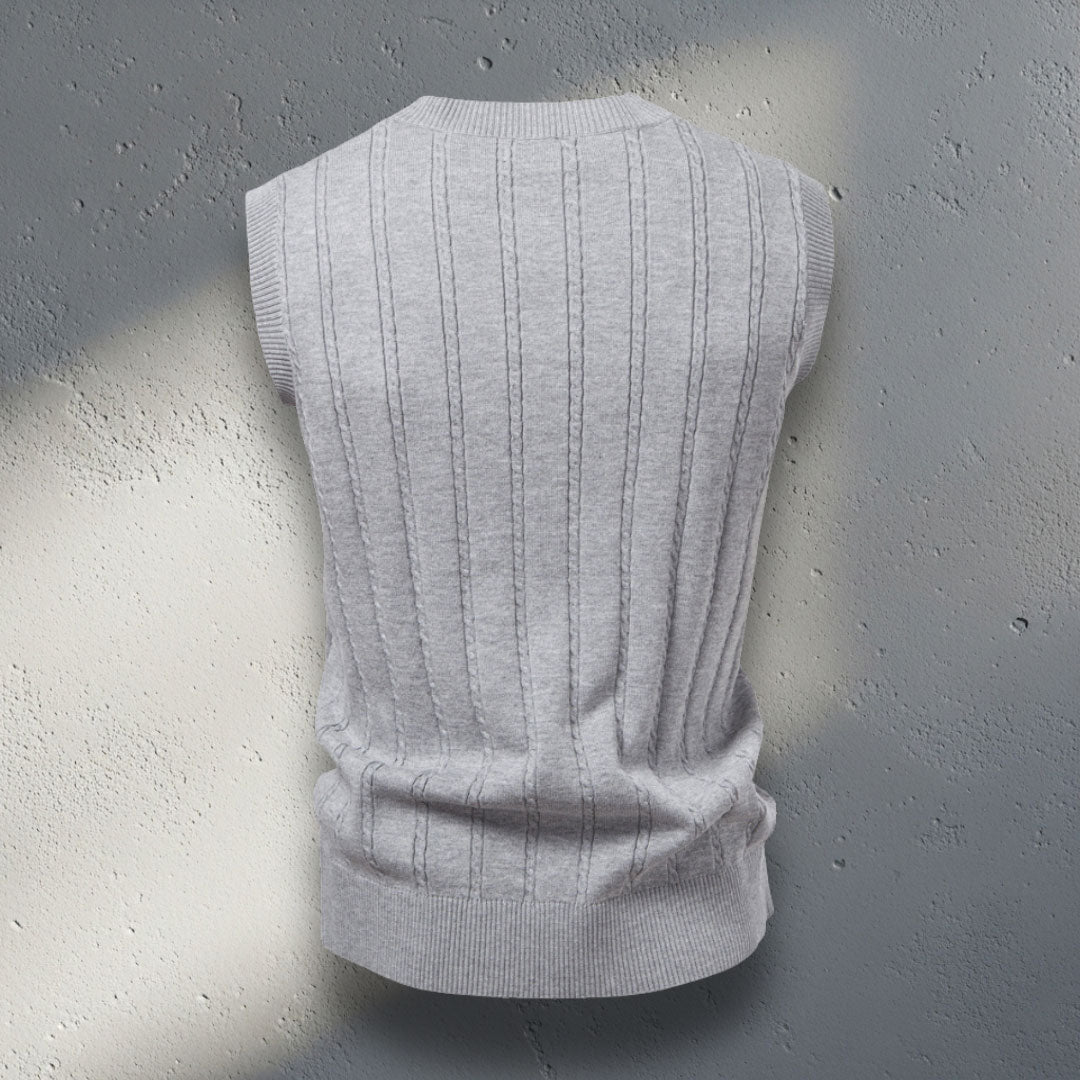 The Belmont Cable-Knit Vest