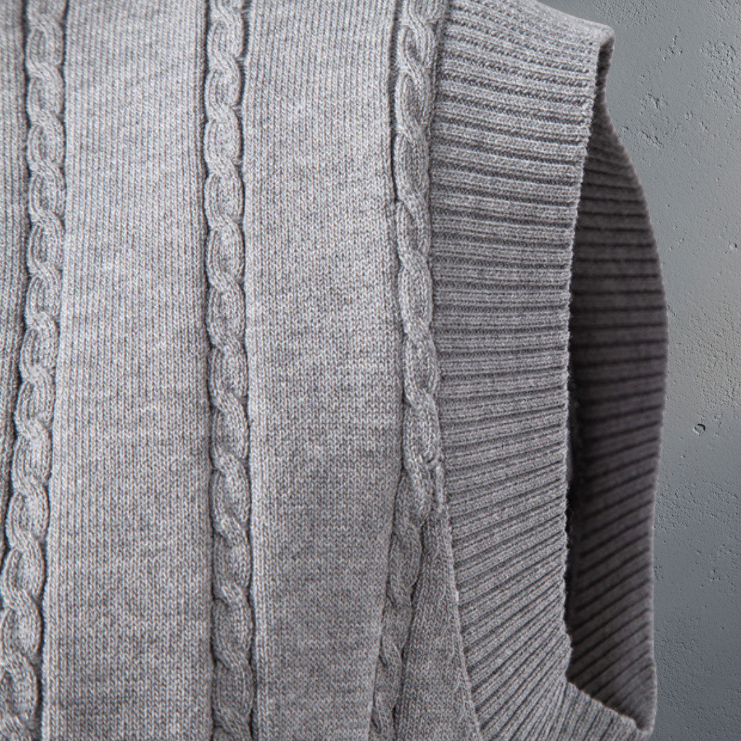 The Belmont Cable-Knit Vest