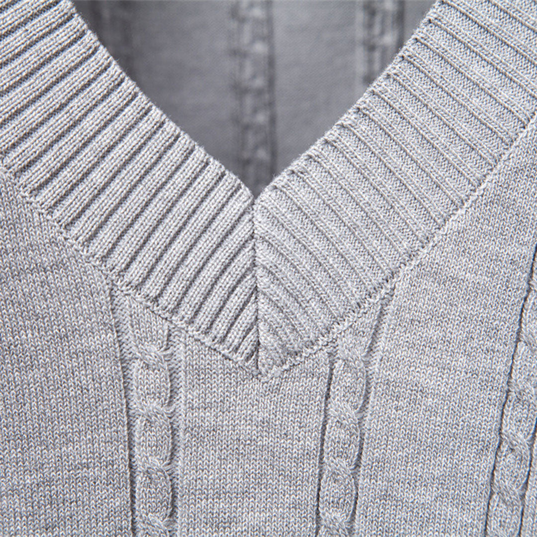 The Belmont Cable-Knit Vest