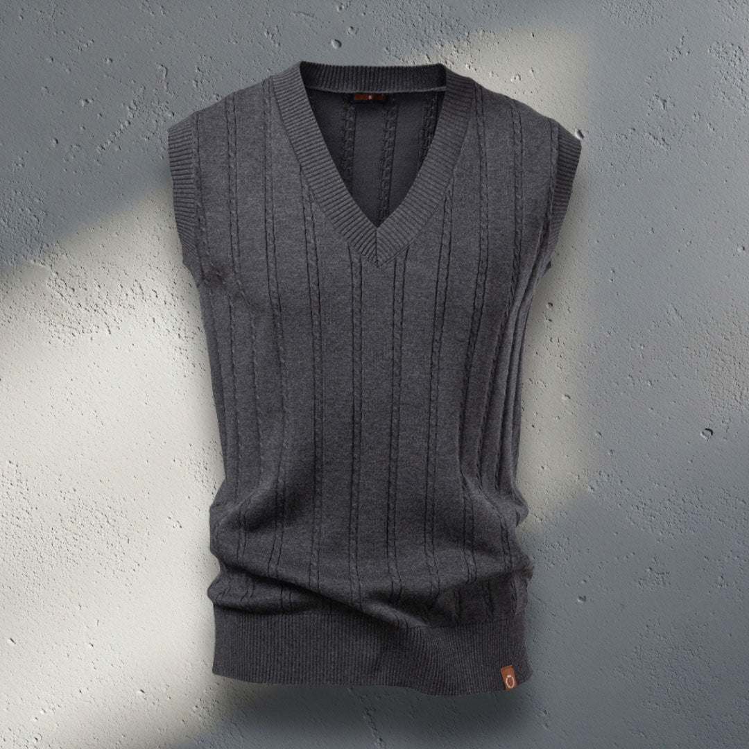 The Belmont Cable-Knit Vest