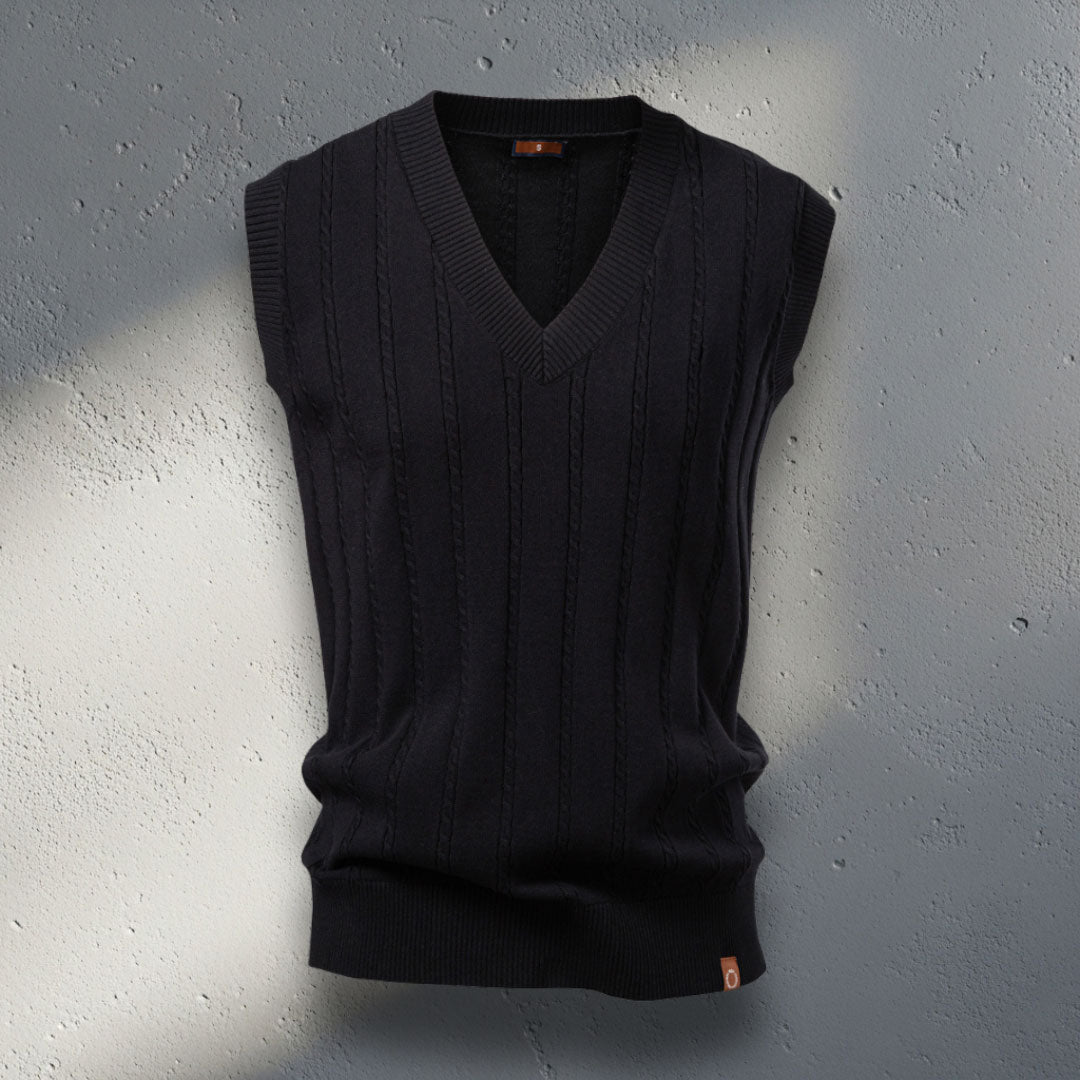 The Belmont Cable-Knit Vest