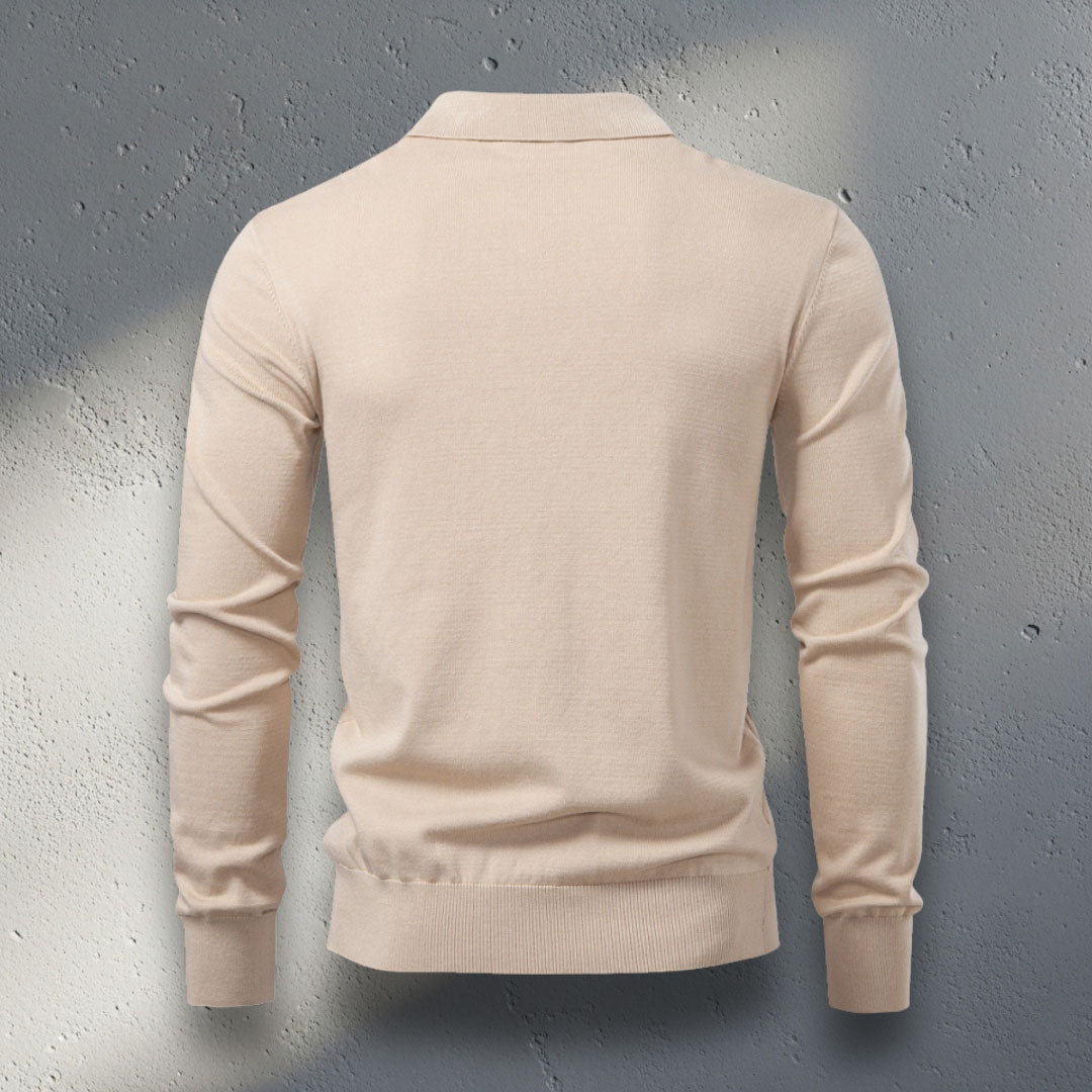 The Seville Johnny Collar Sweater