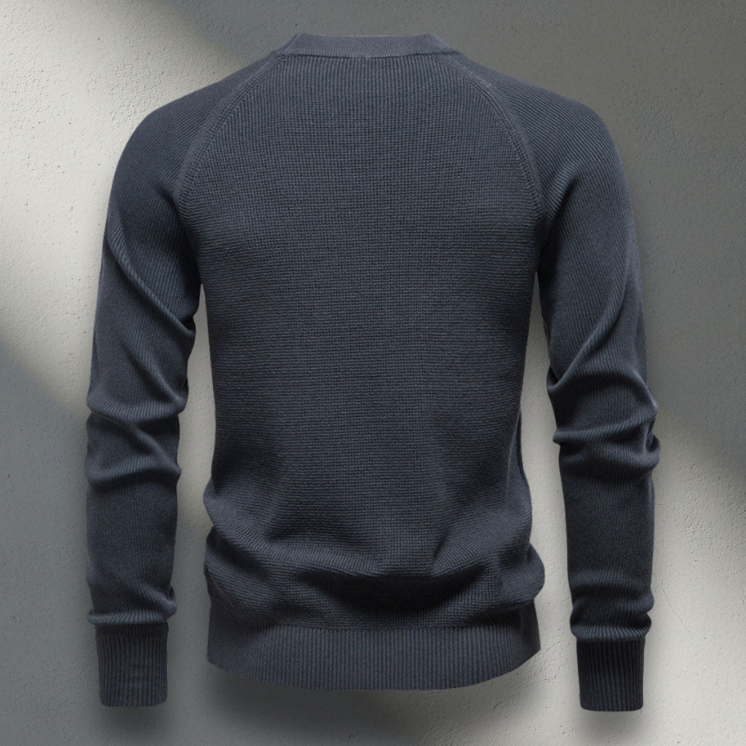 The Thorne Waffle-Knit Sweater