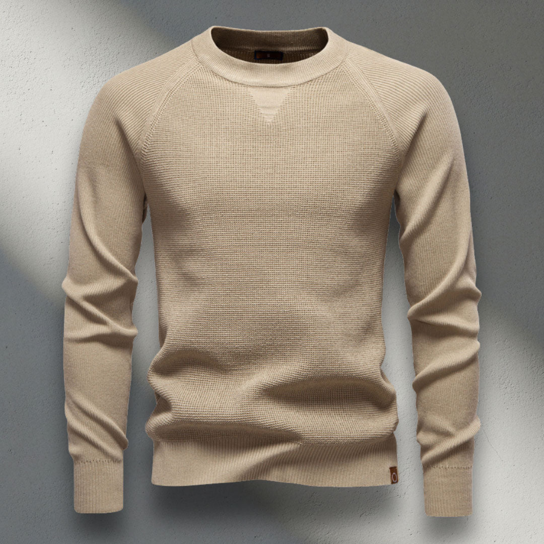The Thorne Waffle-Knit Sweater
