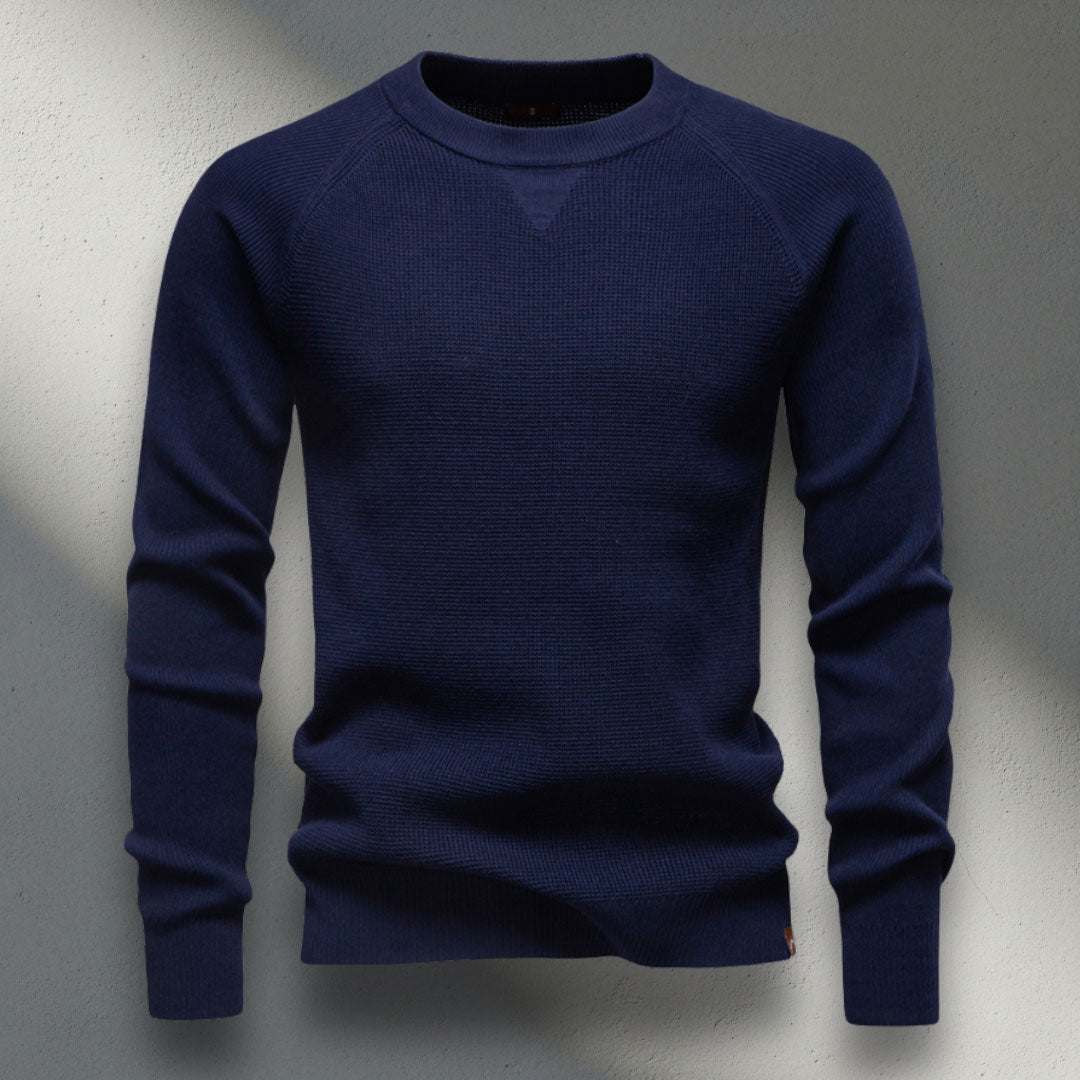 The Thorne Waffle-Knit Sweater
