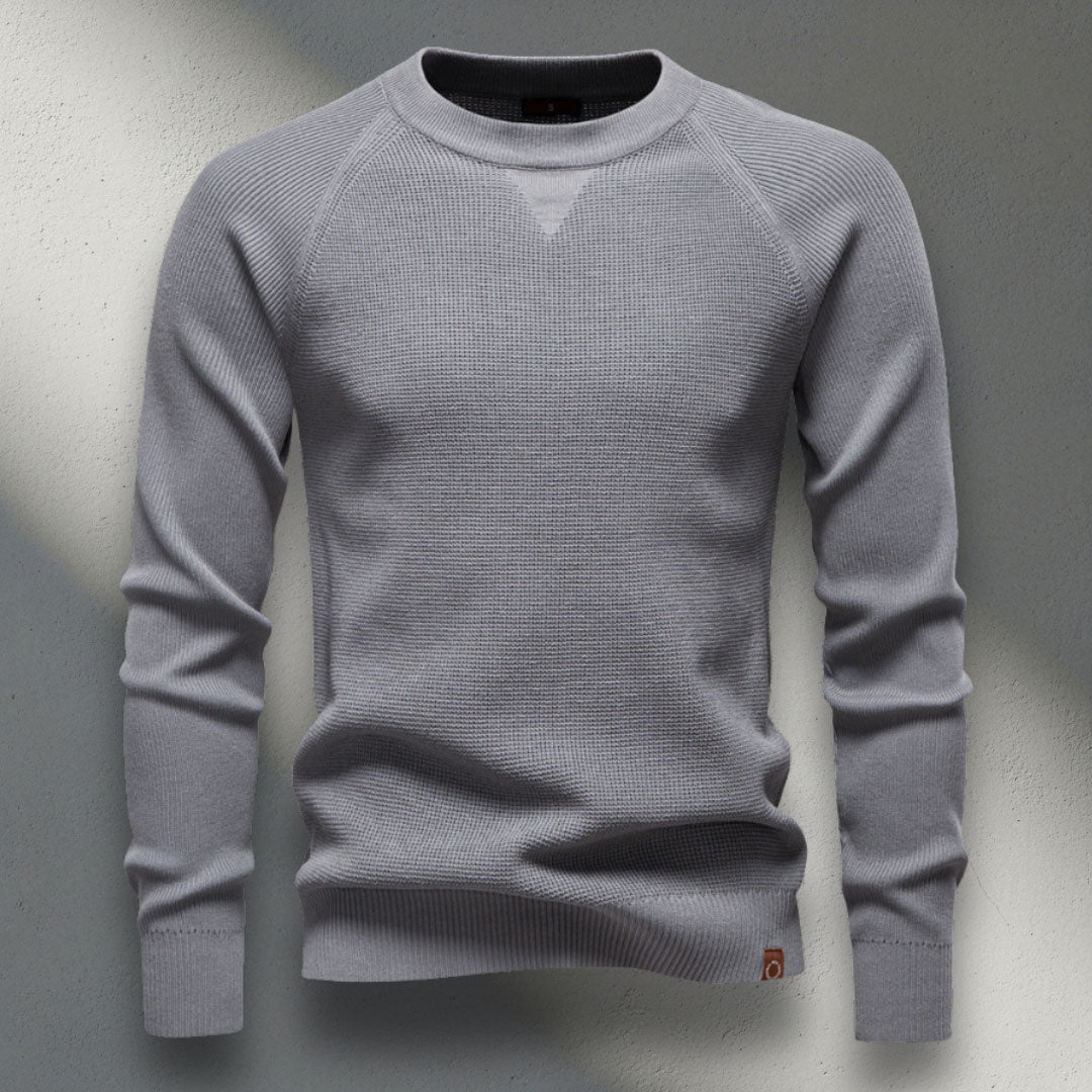 The Thorne Waffle-Knit Sweater