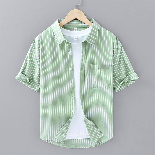 Hikari Stripe Cotton Shirt