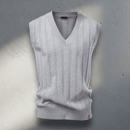The Belmont Cable-Knit Vest