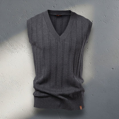 The Belmont Cable-Knit Vest