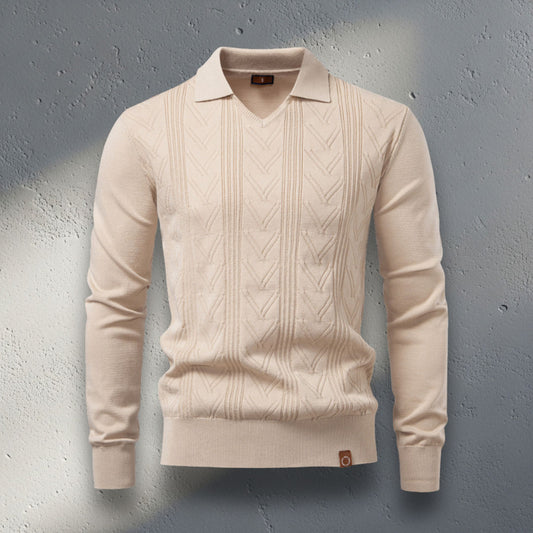 The Seville Johnny Collar Sweater