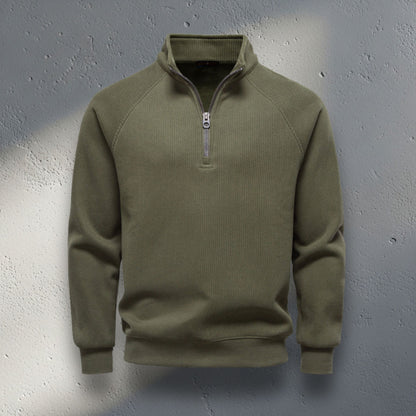 The Sterling Zip-Neck Sweater