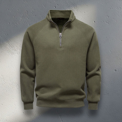 The Sterling Zip-Neck Sweater
