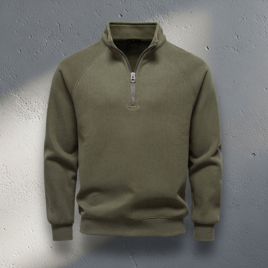 The Sterling Zip-Neck Sweater