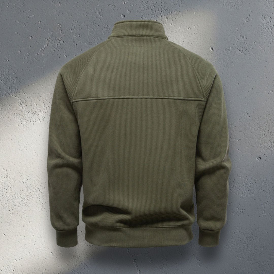 The Sterling Zip-Neck Sweater