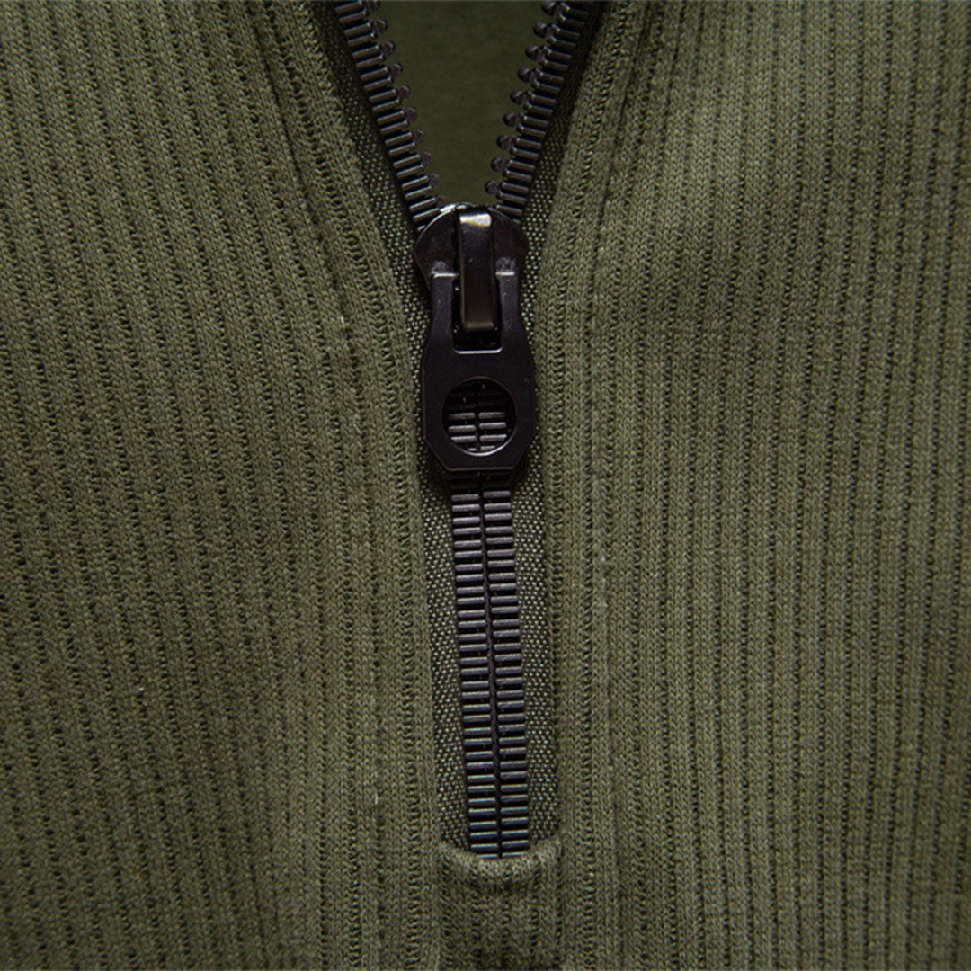 The Sterling Zip-Neck Sweater