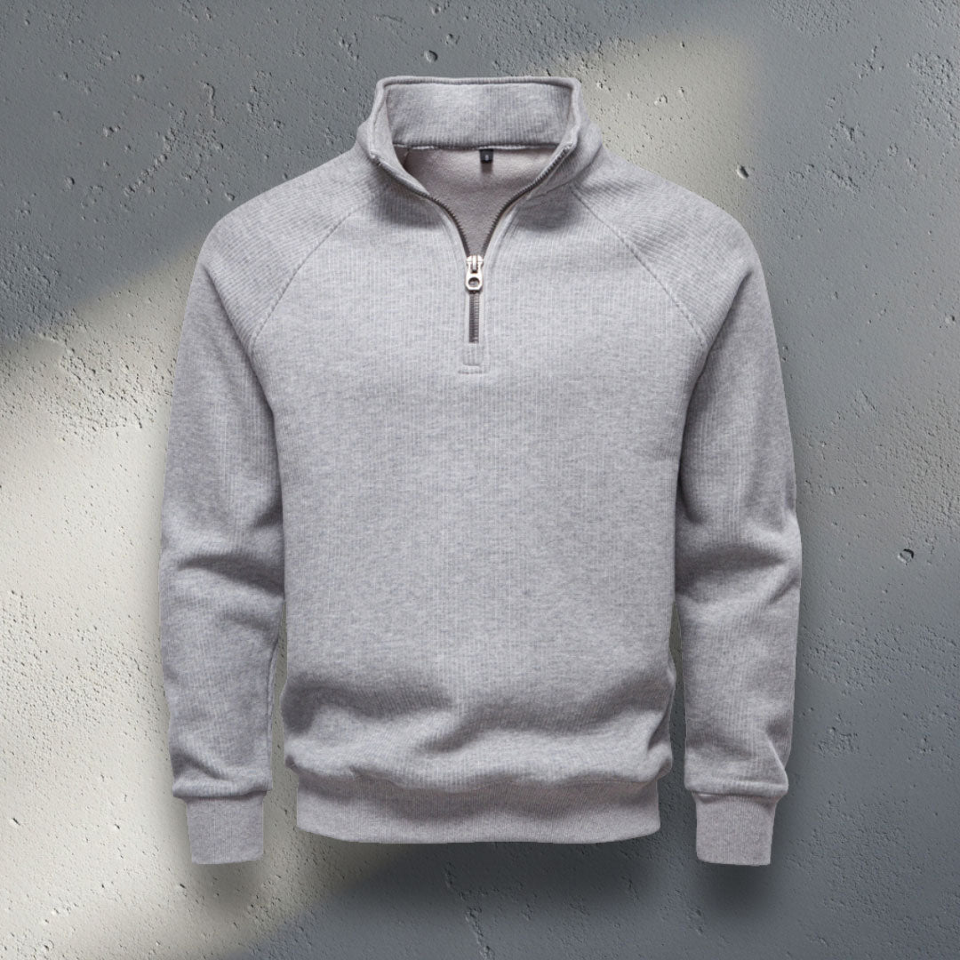 The Sterling Zip-Neck Sweater
