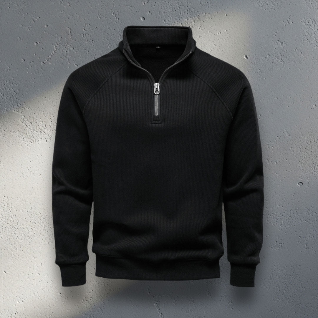 The Sterling Zip-Neck Sweater