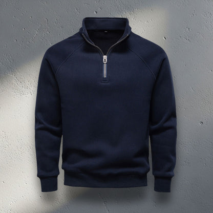 The Sterling Zip-Neck Sweater
